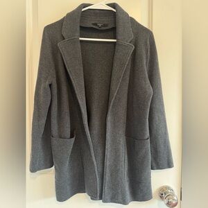 Quince Charcoal Cotton Knit Blazer
